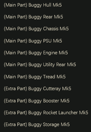 MMOJUGG Dune Awakening Buggy MK5 (Fully Equipped) Details View of Item Function and Use